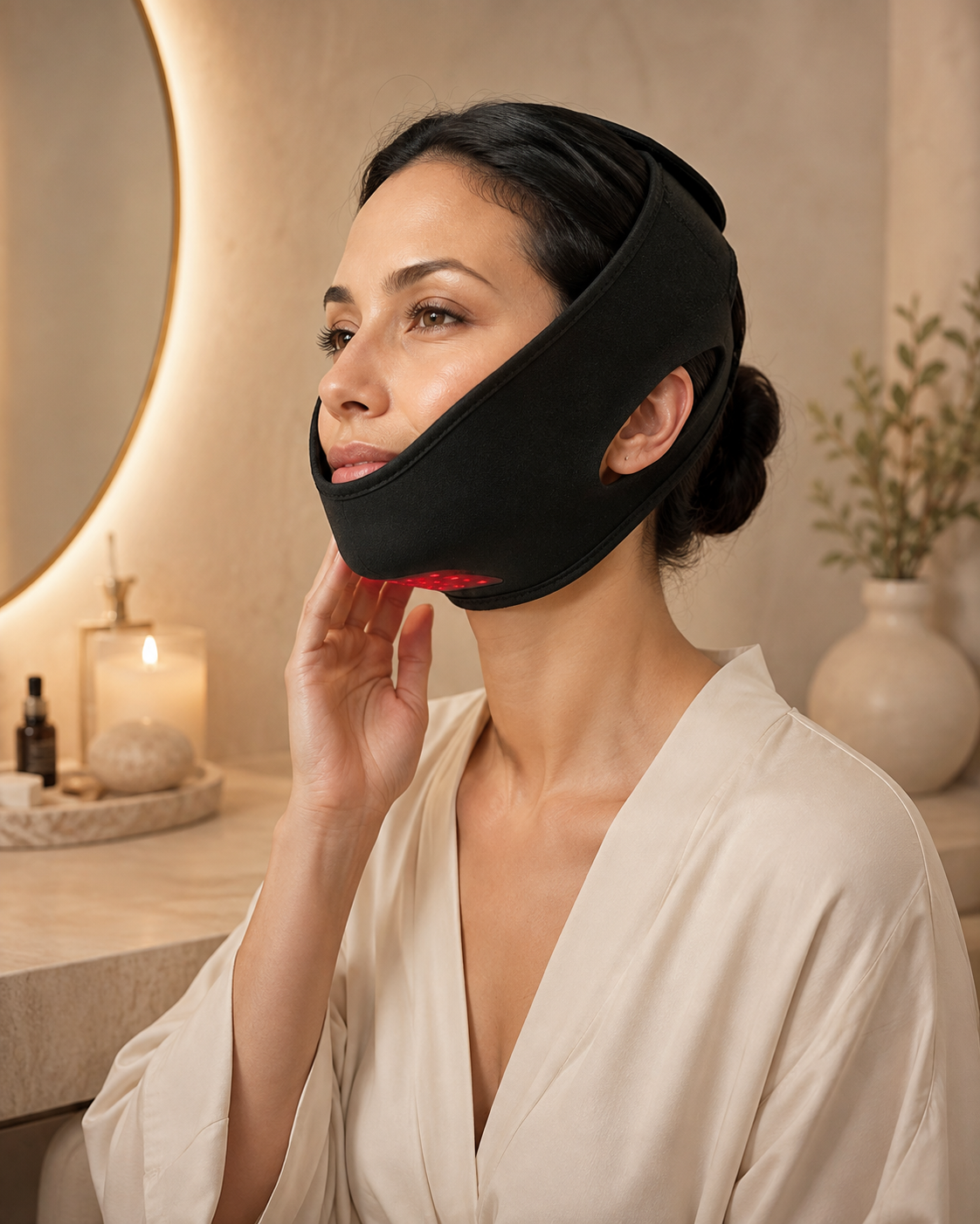 Red Light Therapy Double Chin Removal Strap